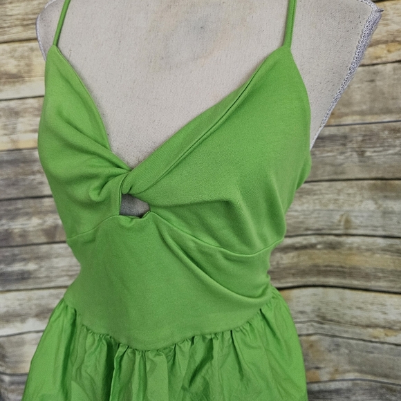 A New Day Bright Green Midi Dress - Picture 6 of 9